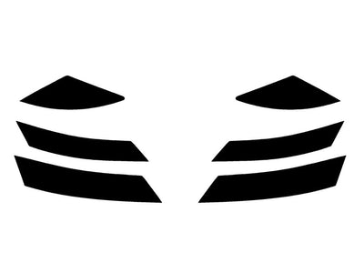 s-class Precut Tail Light Tint Diagram