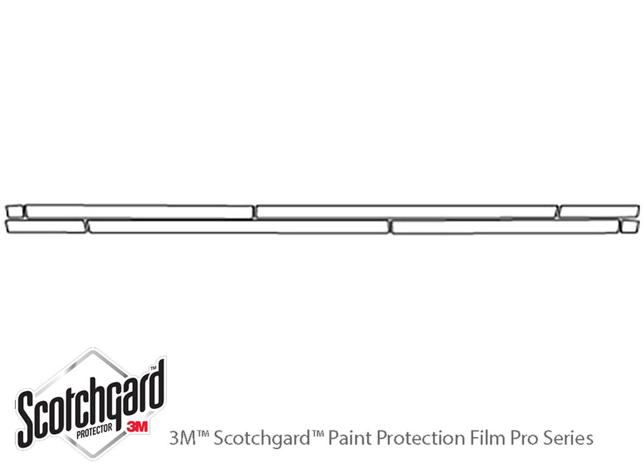s-class 3M Clear Bra Door Cup Precut PPF Diagram