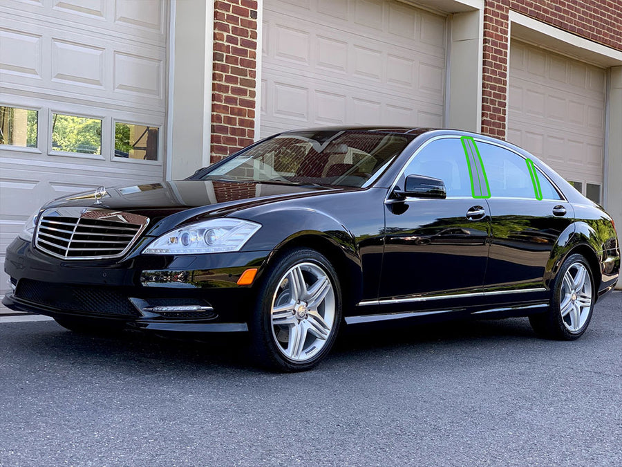 mercedes-benz s-class 2007-2013 (sedan) Pillar Post Trim Installation Location