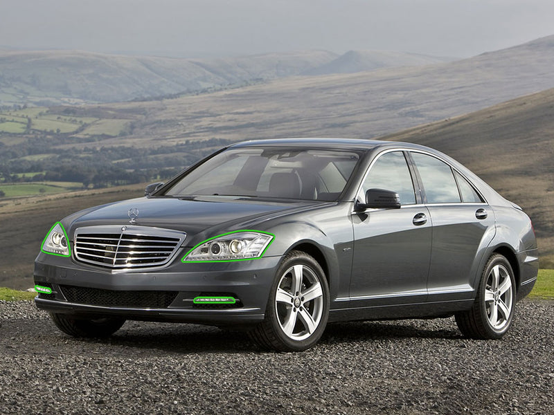 mercedes-benz s-class 2010-2013 (sedan) Headlight Protection Installation Location