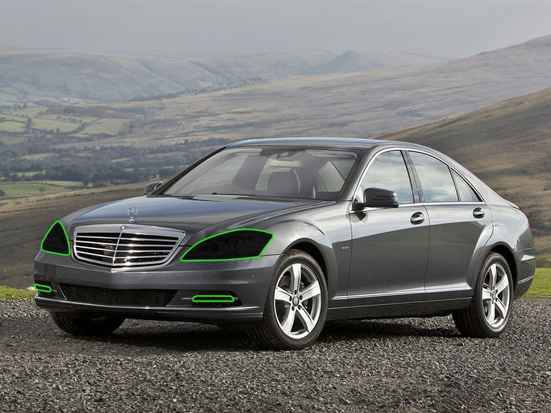 mercedes-benz s-class 2010-2013 (sedan) Headlight Tint Location