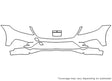 s-class 3M Clear Bra Bumper Precut PPF Diagram