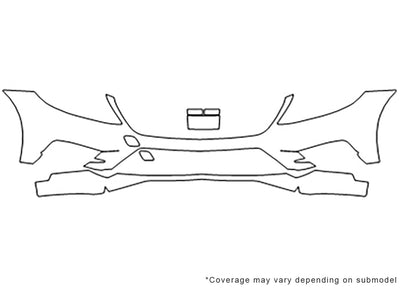 s-class 3M Clear Bra Bumper Precut PPF Diagram