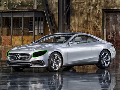 mercedes-benz s-class 2014-2018 (coupe) Headlight Tint Location