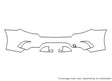 s-class 3M Clear Bra Door Cup Precut PPF Diagram