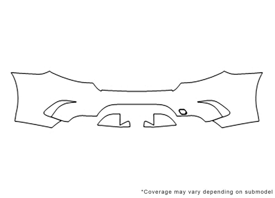 s-class Avery Dennison Clear Bra Door Cup Precut PPF Diagram
