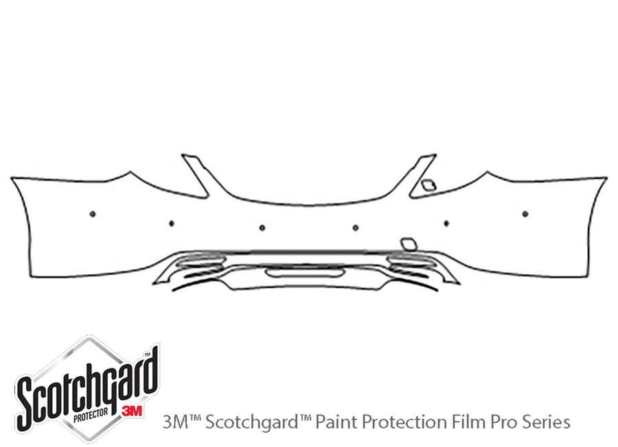s-class 3M Clear Bra Door Cup Precut PPF Diagram