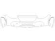 s-class Avery Dennison Clear Bra Bumper Precut PPF Diagram