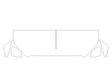 s-class 3M Clear Bra Hood Precut PPF Diagram