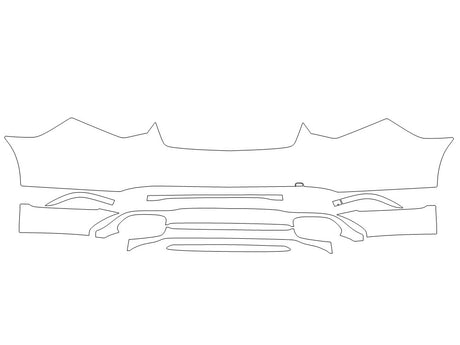 s-class 3M Clear Bra Door Cup Precut PPF Diagram