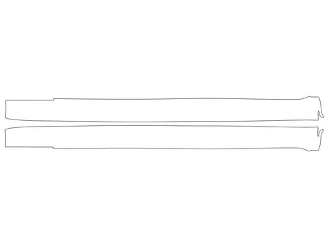 s-class 3M Clear Bra Door Cup Precut PPF Diagram