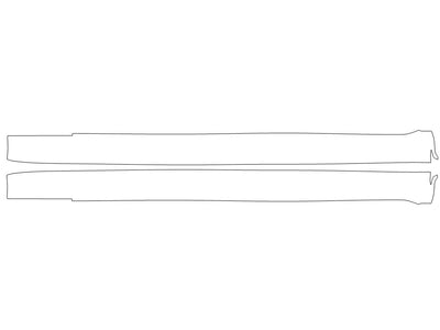 s-class Avery Dennison Clear Bra Door Cup Precut PPF Diagram