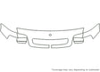 sl-class Avery Dennison Clear Bra Hood Precut PPF Diagram