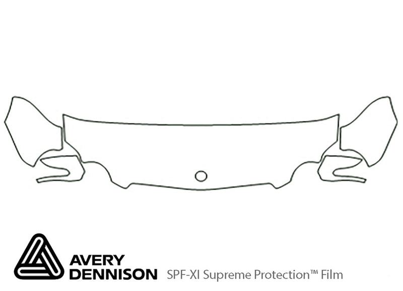 sl-class Avery Dennison Clear Bra Hood Precut PPF Diagram