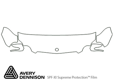 sl-class Avery Dennison Clear Bra Hood Precut PPF Diagram