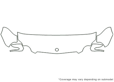 sl-class Avery Dennison Clear Bra Hood Precut PPF Diagram