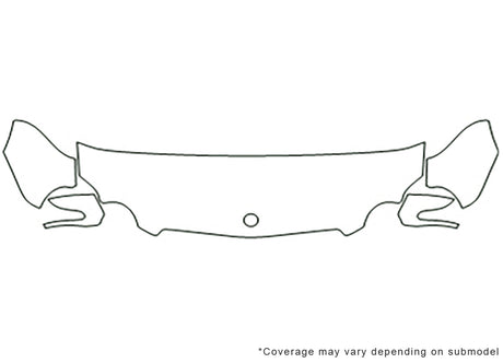 sl-class Avery Dennison Clear Bra Hood Precut PPF Diagram