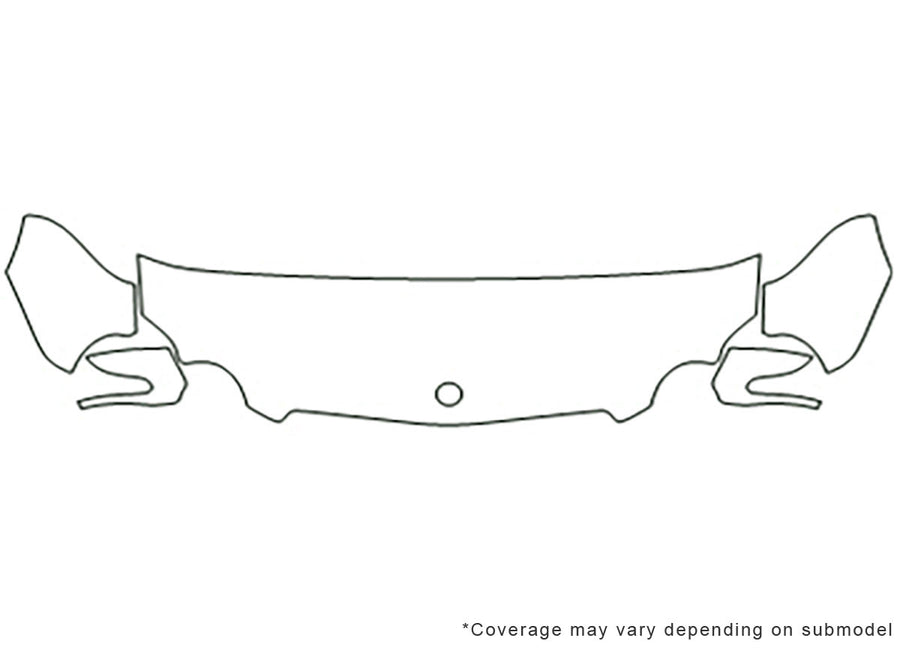 sl-class Avery Dennison Clear Bra Hood Precut PPF Diagram