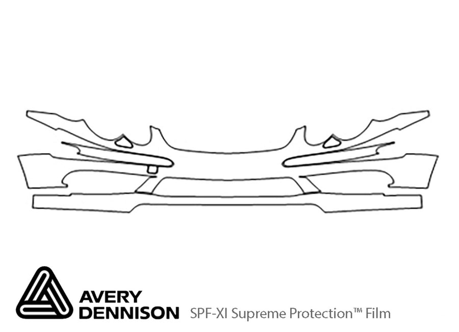 sl-class Avery Dennison Clear Bra Bumper Precut PPF Diagram
