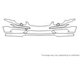 sl-class 3M Clear Bra Bumper Precut PPF Diagram