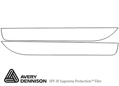 sl-class Avery Dennison Clear Bra Door Cup Precut PPF Diagram