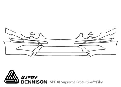sl-class Avery Dennison Clear Bra Bumper Precut PPF Diagram