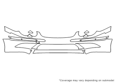 sl-class 3M Clear Bra Bumper Precut PPF Diagram