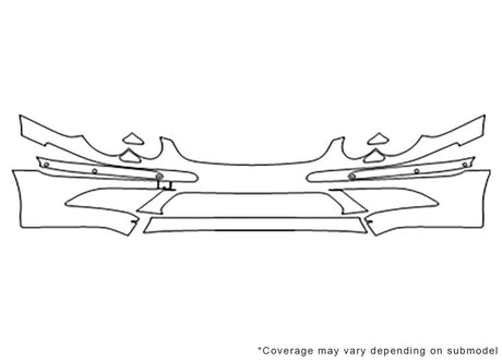 sl-class Avery Dennison Clear Bra Bumper Precut PPF Diagram