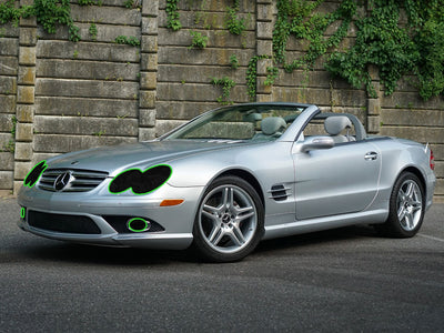 mercedes-benz sl-class 2007-2008 (coupe / convertible) Headlight Tint Location