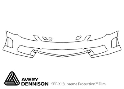 sl-class Avery Dennison Clear Bra Bumper Precut PPF Diagram
