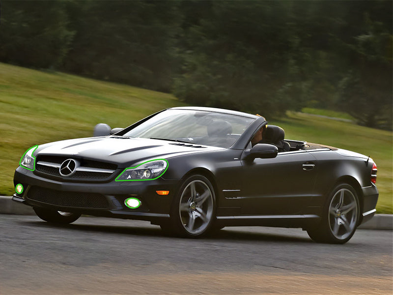 mercedes-benz sl-class 2009-2012 (coupe / convertible) Headlight Protection Installation Location
