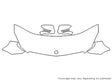 sl-class Avery Dennison Clear Bra Hood Precut PPF Diagram