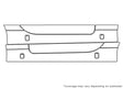 sl-class Avery Dennison Clear Bra Door Cup Precut PPF Diagram