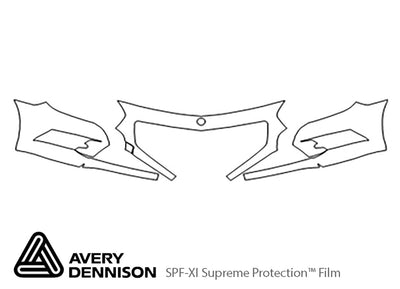 sl-class Avery Dennison Clear Bra Bumper Precut PPF Diagram