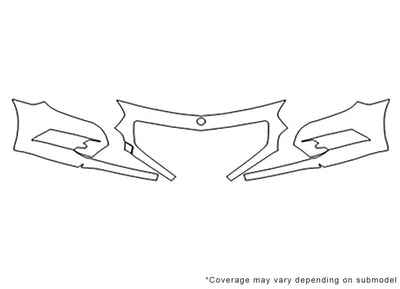 sl-class 3M Clear Bra Bumper Precut PPF Diagram