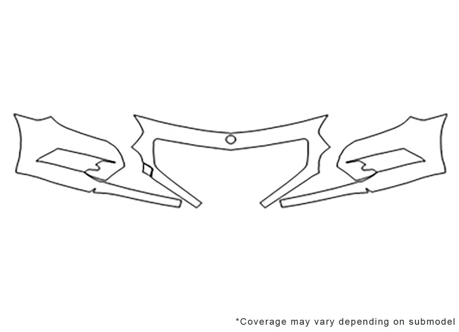 sl-class 3M Clear Bra Bumper Precut PPF Diagram