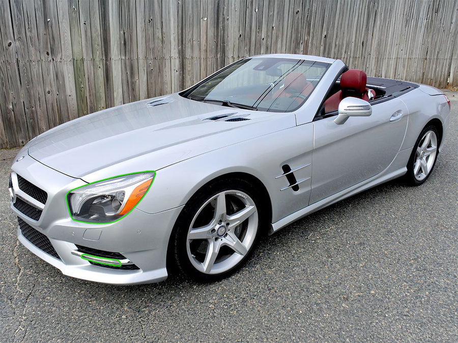 mercedes-benz sl-class 2013-2016 (coupe) Headlight Protection Installation Location