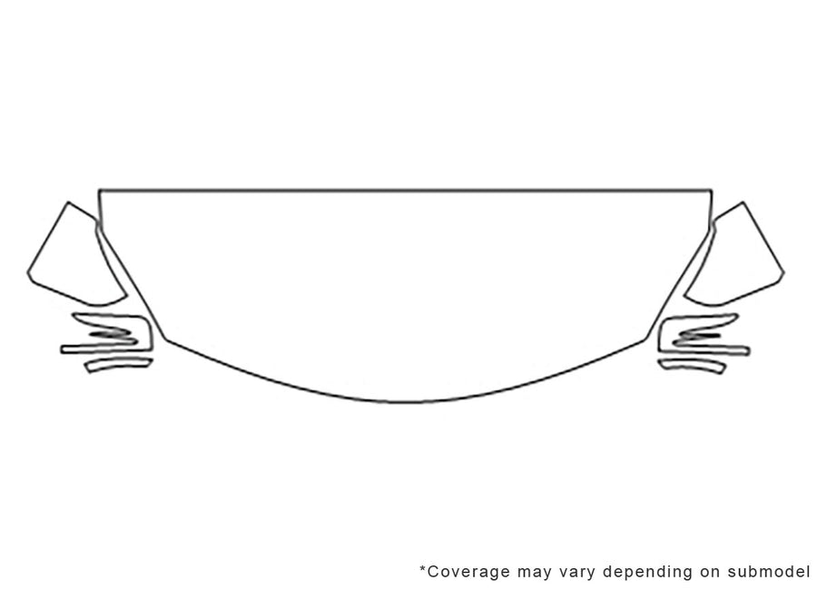 sl-class Avery Dennison Clear Bra Hood Precut PPF Diagram