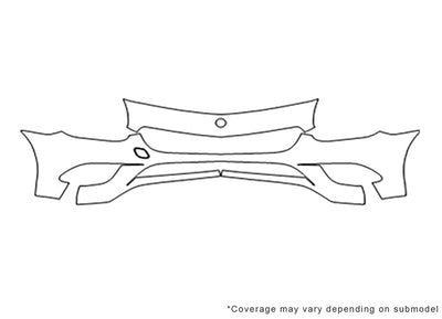 slc-class 3M Clear Bra Bumper Precut PPF Diagram
