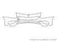 slc-class Avery Dennison Clear Bra Bumper Precut PPF Diagram