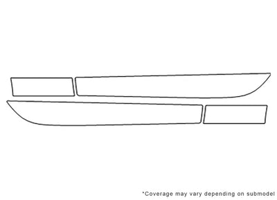 slc-class 3M Clear Bra Door Cup Precut PPF Diagram