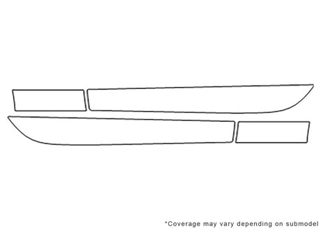 slc-class 3M Clear Bra Door Cup Precut PPF Diagram