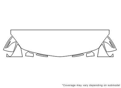 slc-class Avery Dennison Clear Bra Hood Precut PPF Diagram