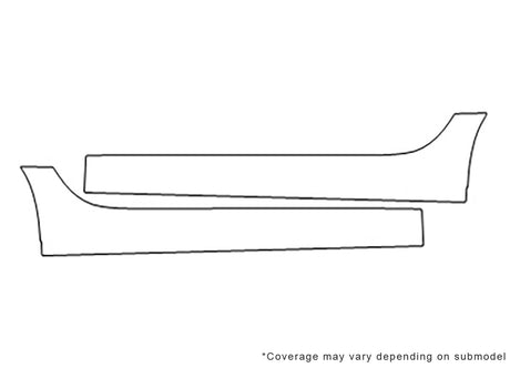 slc-class Avery Dennison Clear Bra Door Cup Precut PPF Diagram