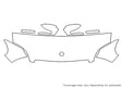 slk-class 3M Clear Bra Hood Precut PPF Diagram