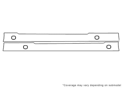 slk-class Avery Dennison Clear Bra Door Cup Precut PPF Diagram
