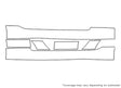 slk-class Avery Dennison Clear Bra Door Cup Precut PPF Diagram