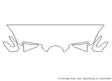 slk-class 3M Clear Bra Hood Precut PPF Diagram