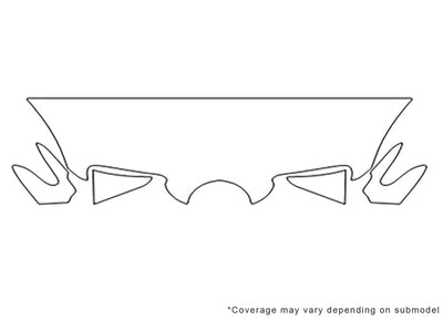 slk-class Avery Dennison Clear Bra Hood Precut PPF Diagram