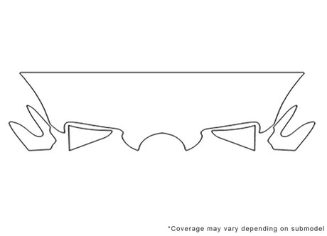 slk-class Avery Dennison Clear Bra Hood Precut PPF Diagram